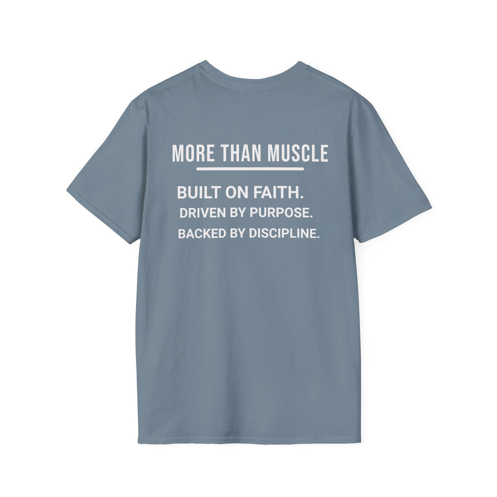 More than Muscle (Bold graphic printed on the back)