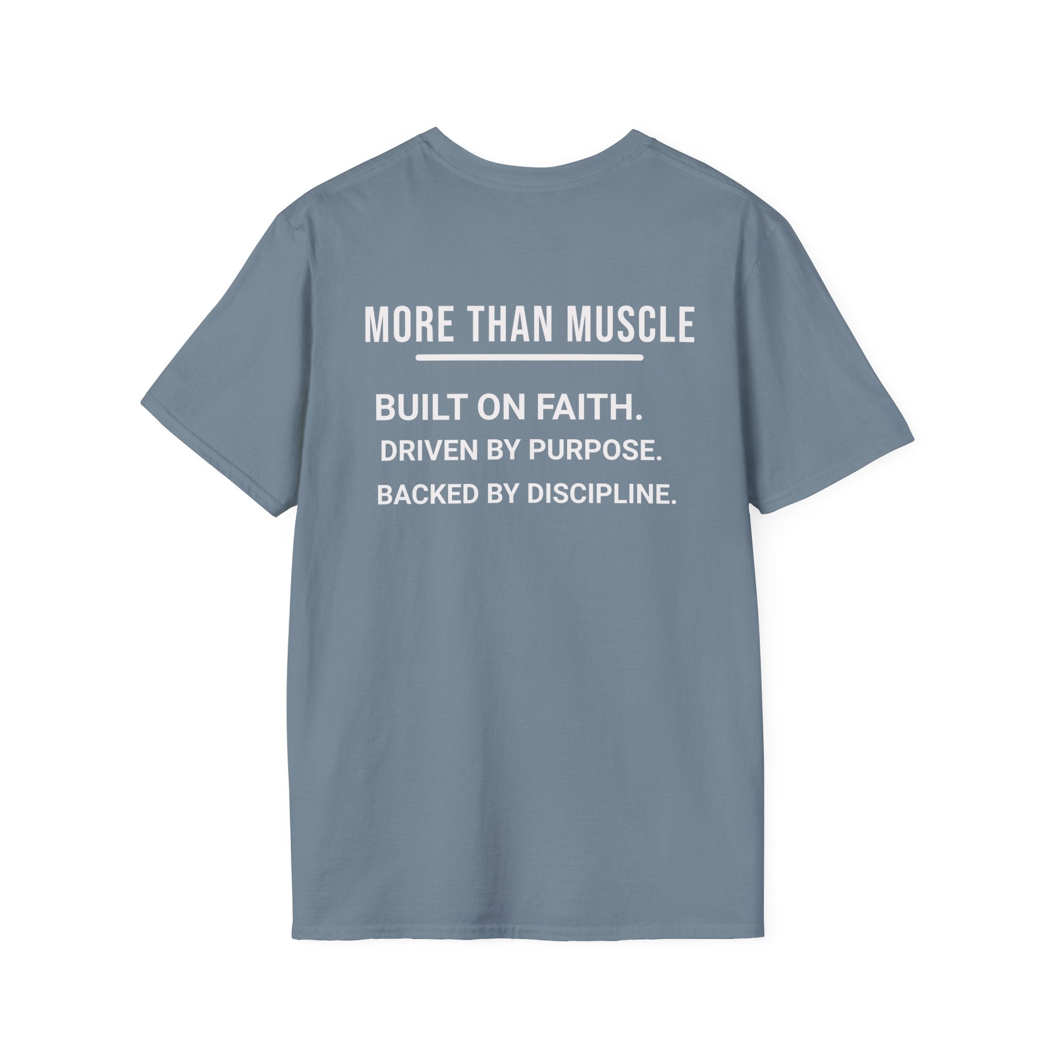 More than Muscle (Bold graphic printed on the back)