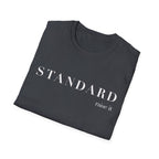 T-Shirt — STANDARD minimalist typography graphic tee