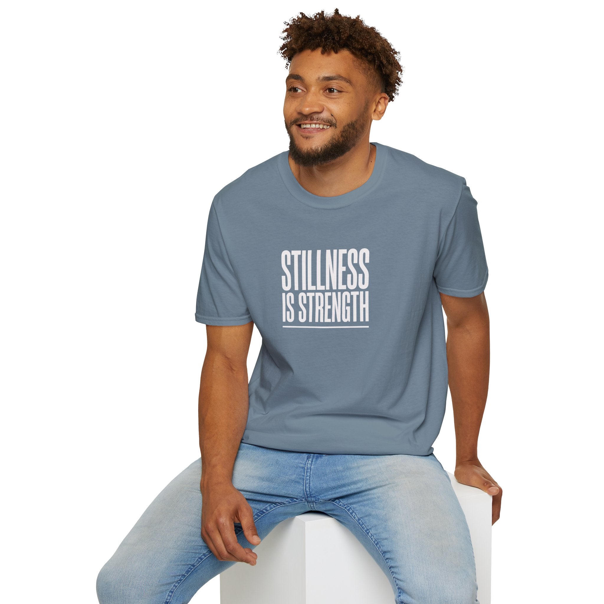 Stillness Is Strength T-Shirt — Minimal Mindfulness Tee