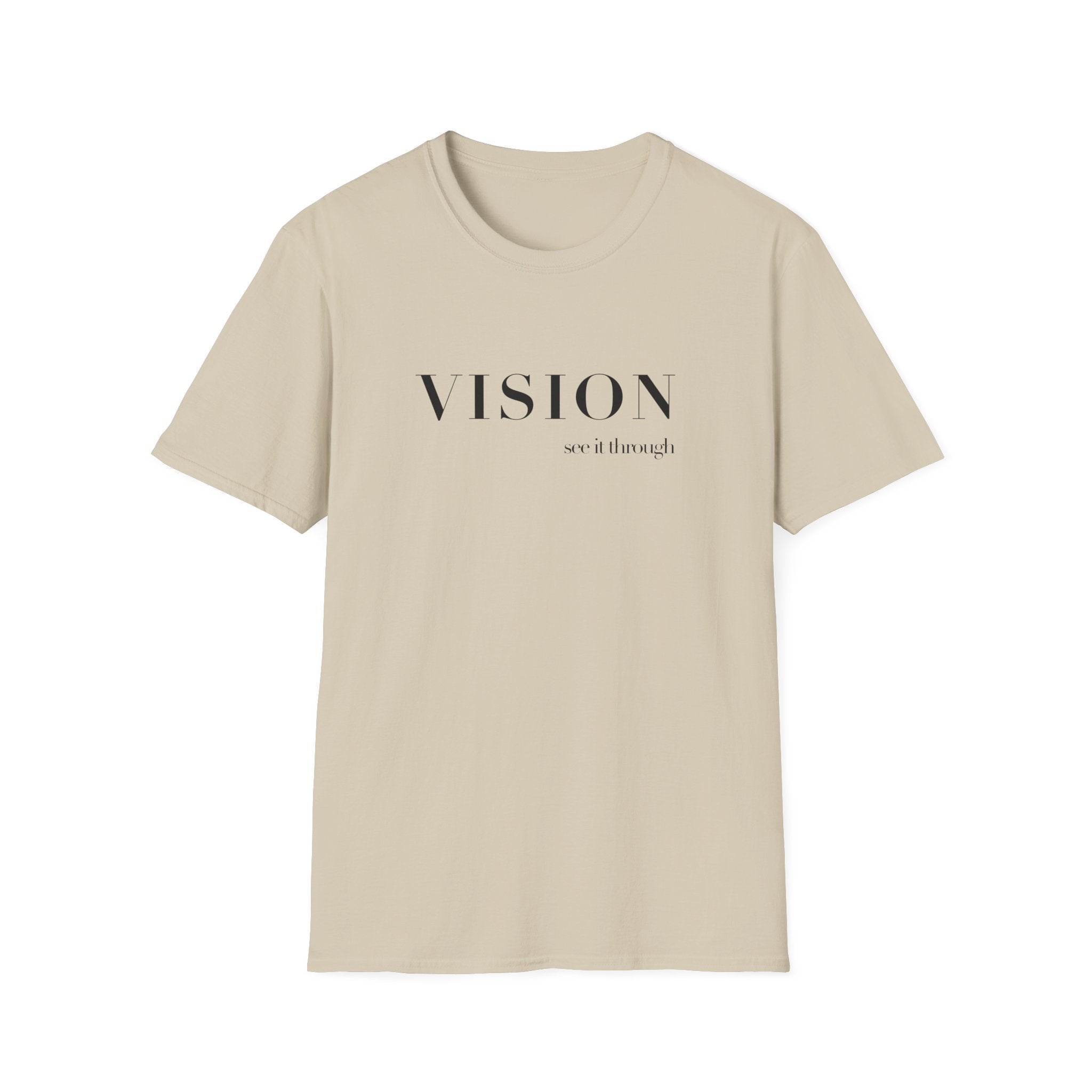 VISION Tee – Minimalist "Vision, not if enough" Inspirational Graphic T-Shirt
