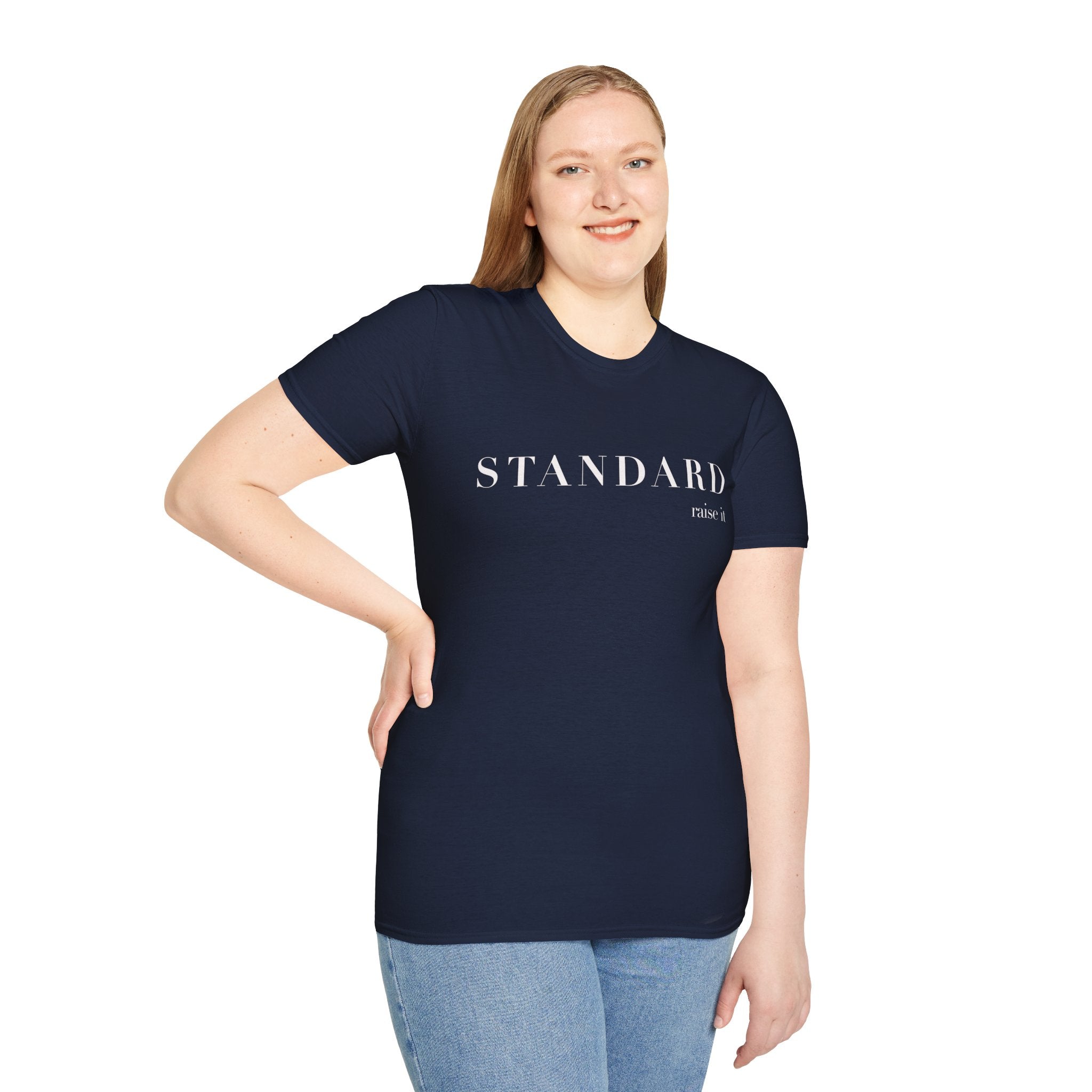 T-Shirt — STANDARD minimalist typography graphic tee