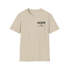 Hope T-Shirt with Heartbeat EKG Design - Inspirational Casual Tee