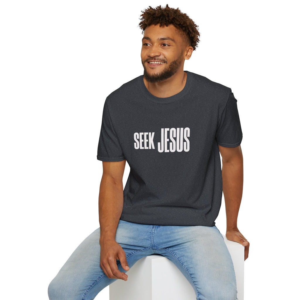 Seek Jesus T-Shirt — Minimal Christian Faith Tee