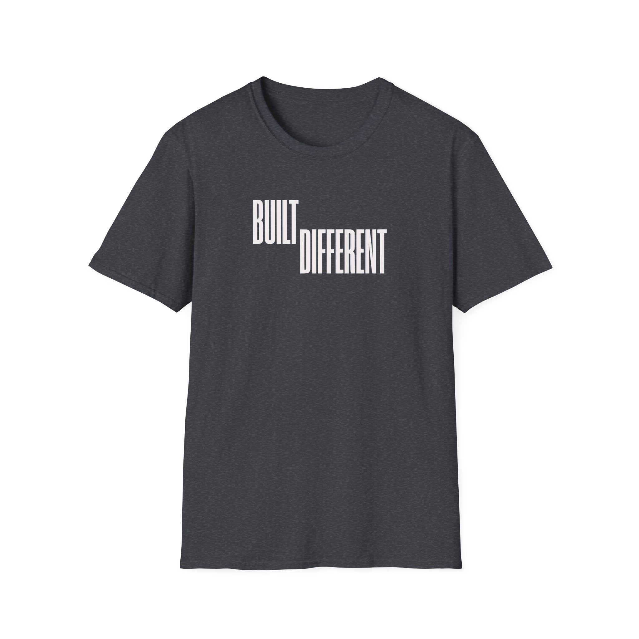 T-Shirt — "Built Different" Minimal Graphic Tee