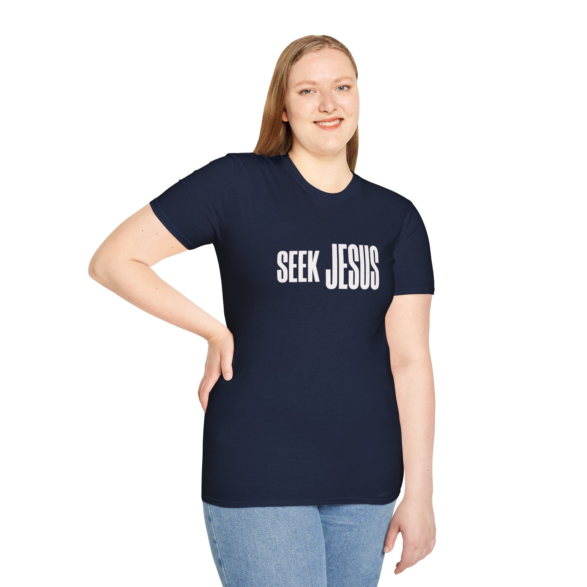 Seek Jesus T-Shirt — Minimal Christian Faith Tee