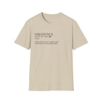 Obedience Definition T-Shirt — Minimalist Faith & Devotion Tee