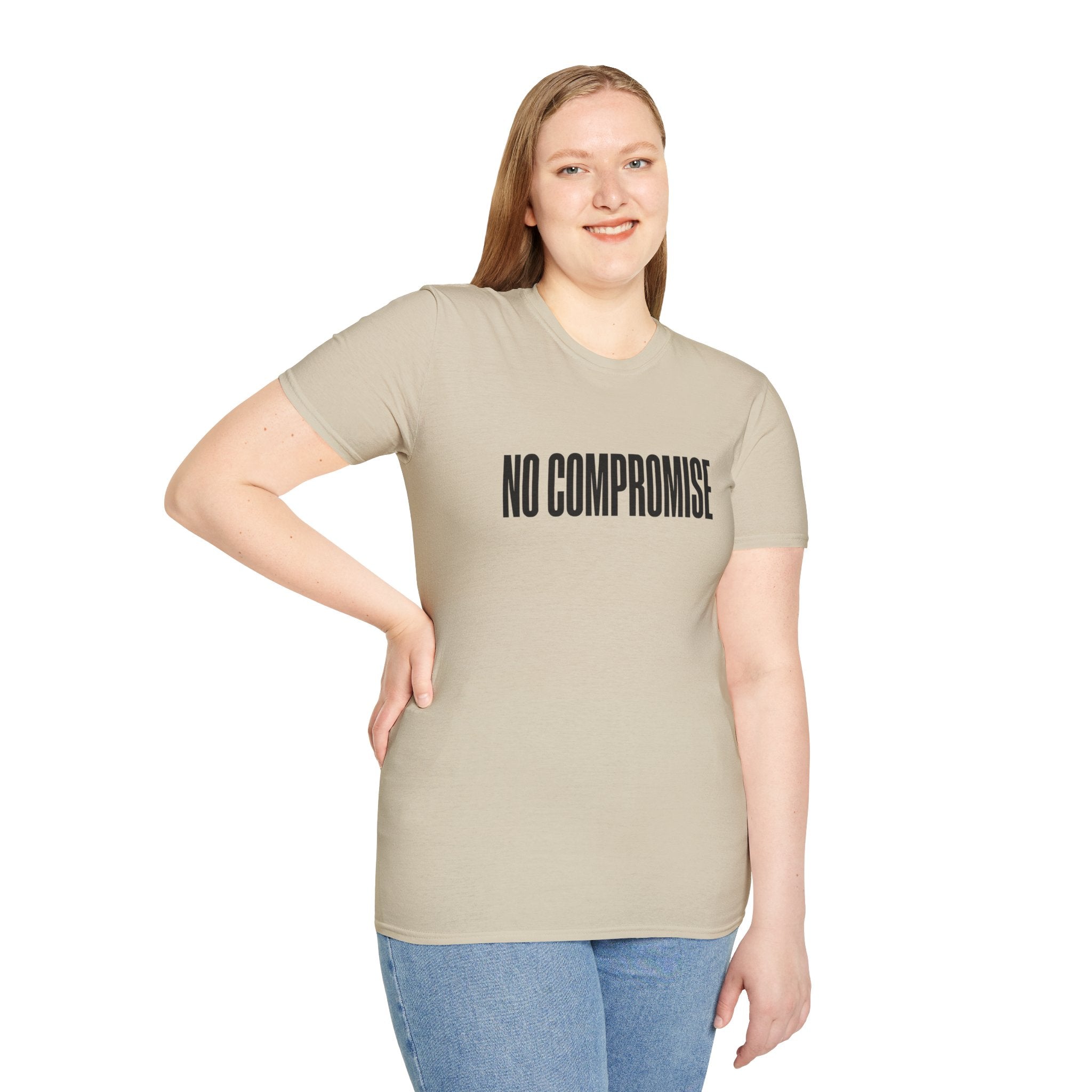 No Compromise T-Shirt — Bold Minimalist Statement Tee