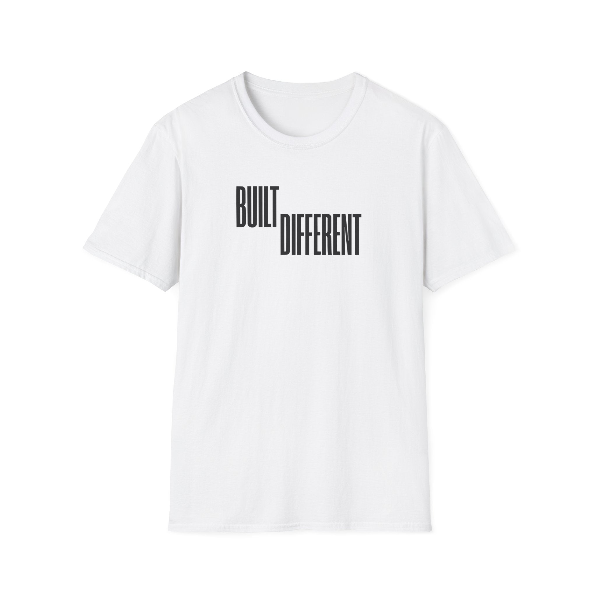 T-Shirt — "Built Different" Minimal Graphic Tee