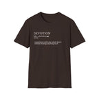 Devotion Definition T-Shirt — Minimalist Inspirational Faith Tee