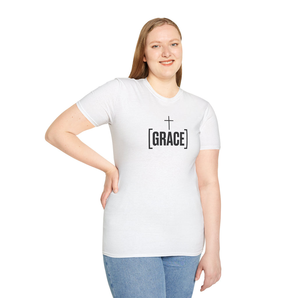 Grace Cross T-Shirt — Minimal Christian Faith Tee