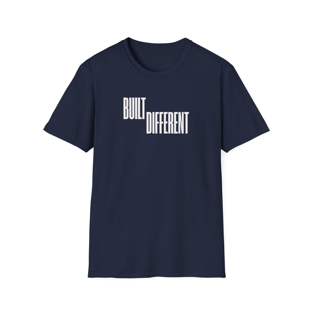 T-Shirt — "Built Different" Minimal Graphic Tee