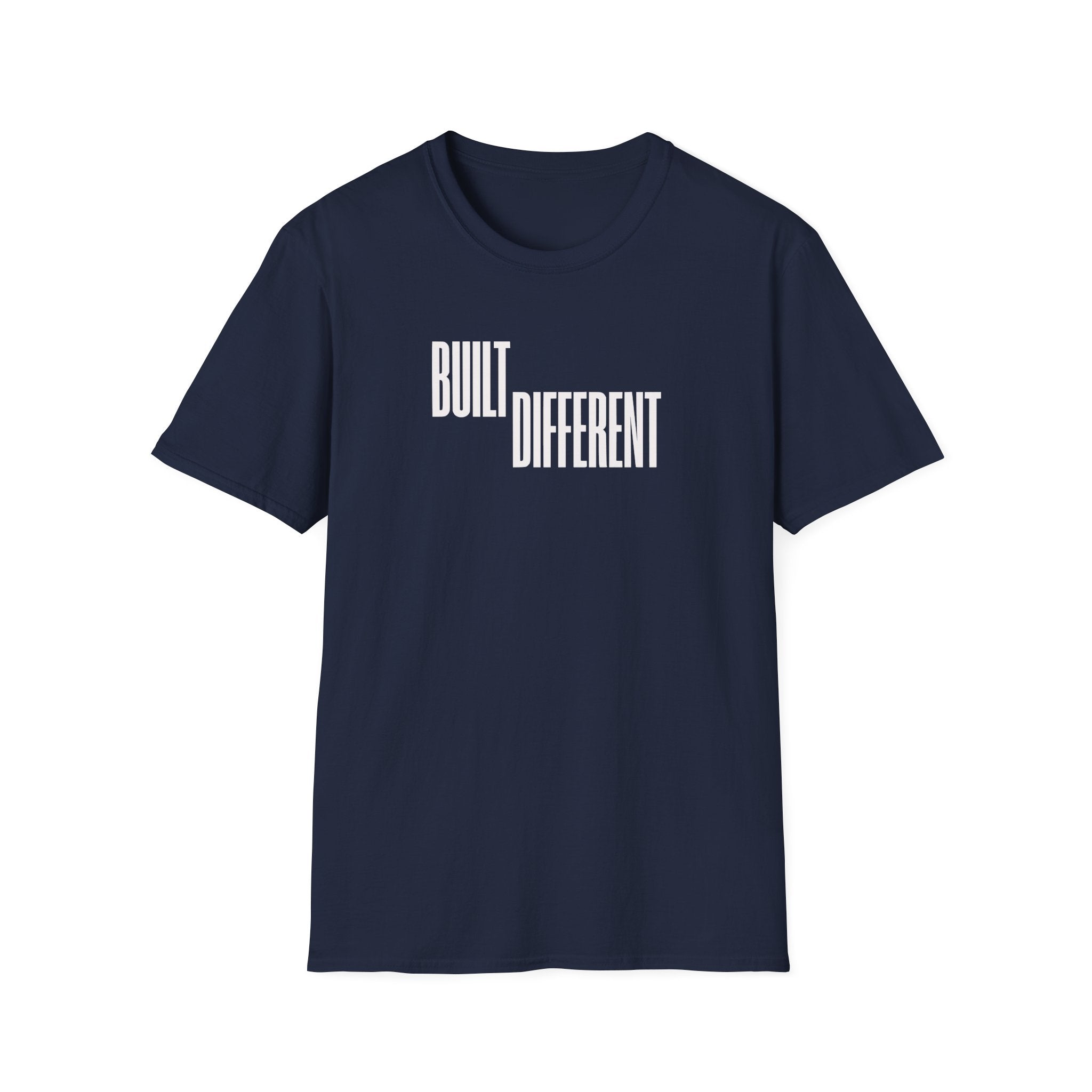 T-Shirt — "Built Different" Minimal Graphic Tee