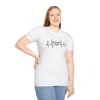 Faith Over Fear T-Shirt — Heartbeat EKG Inspirational Christian Tee