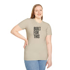 Built For This T‑Shirt — Motivational Vertical Text Tee