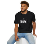 Pray Cross T-Shirt — Minimal Christian Faith Tee