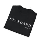 T-Shirt — STANDARD minimalist typography graphic tee