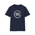 Process > Results T-Shirt — Motivational Minimalist Quote Tee