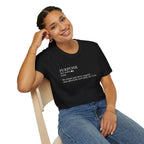 Purpose Definition T-Shirt – Minimalist Inspirational Tee ("Purpose: the reason you were created...")