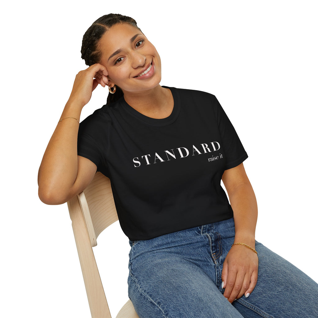 T-Shirt — STANDARD minimalist typography graphic tee
