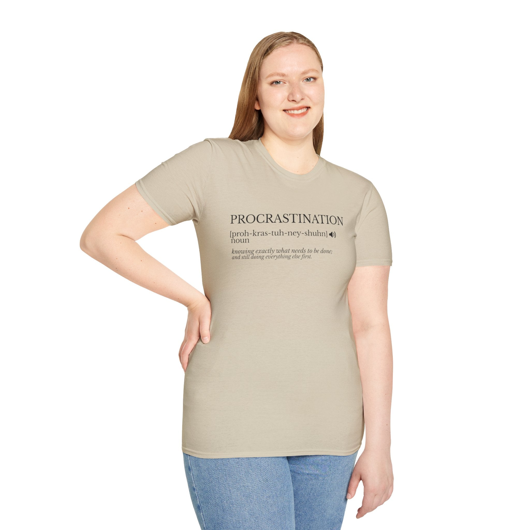 Procrastination Definition T-Shirt – Funny Dictionary Shirt for Students & Work