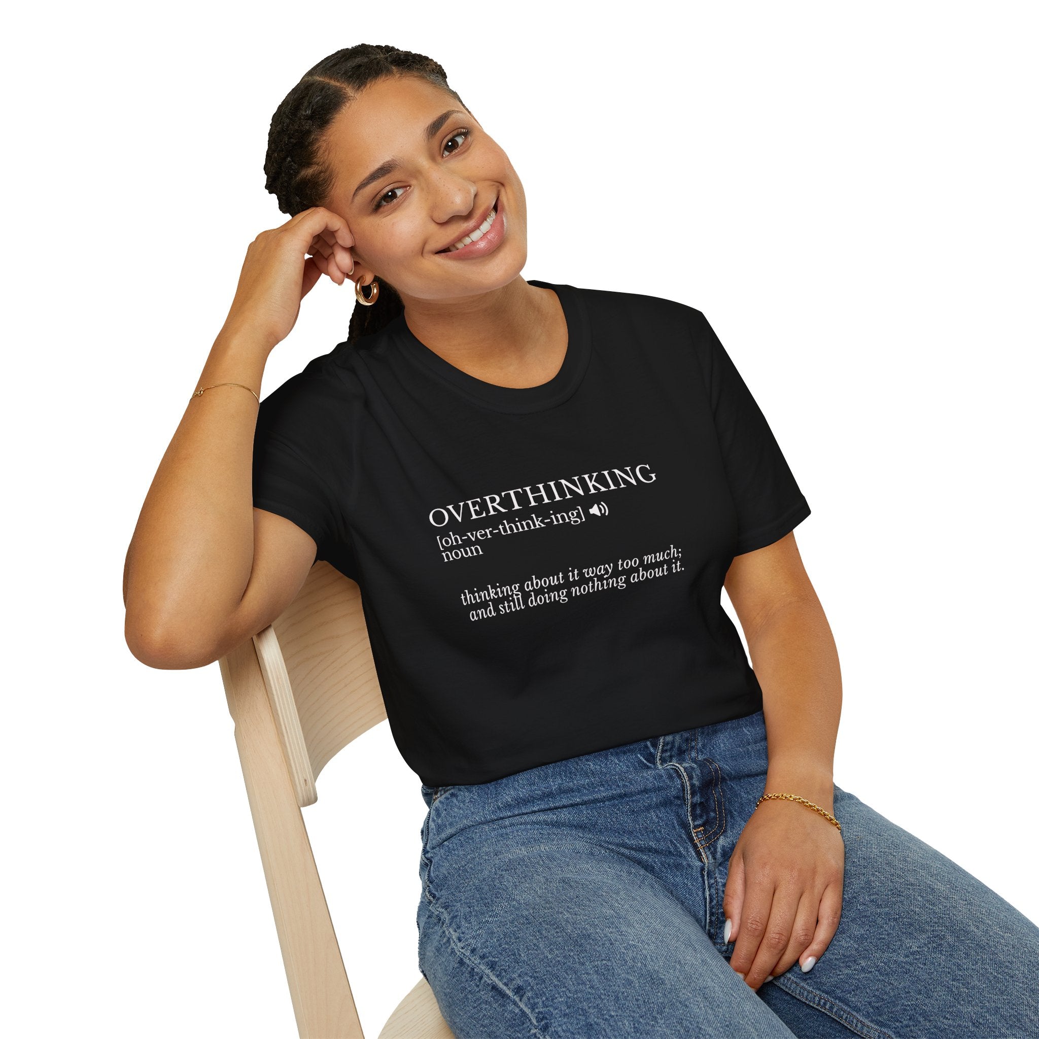 Overthinking Definition T-Shirt — Funny Mental Health Graphic Tee