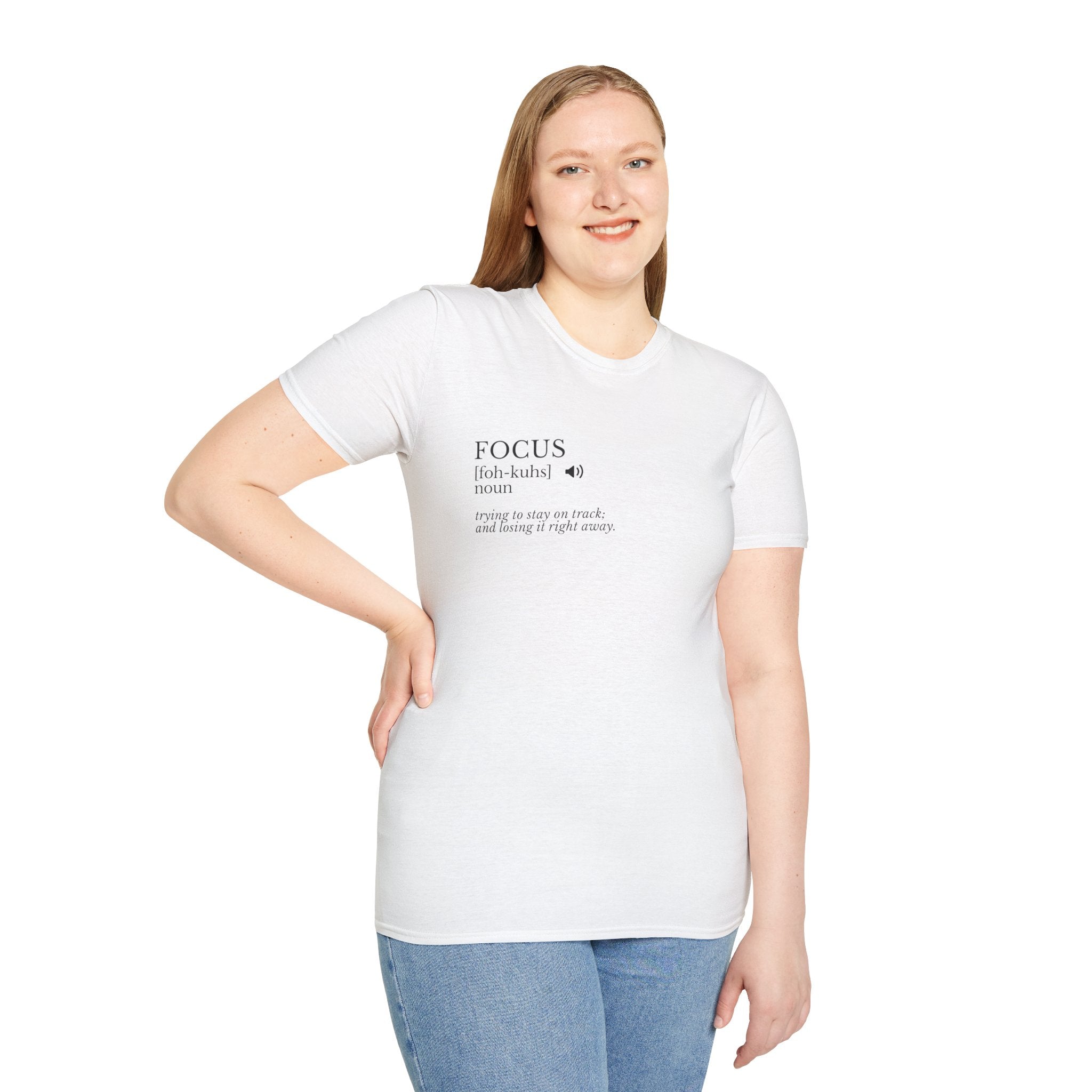 Focus Definition T-Shirt — Minimalist Motivational Tee