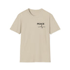 Peace Heartbeat T-Shirt — Minimalist Chest Graphic Tee