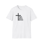 Prayer Cross T-Shirt — "Pray. Apply. Repeat." Christian Faith Tee