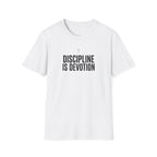 Discipline Is Devotion T-Shirt — Motivational Fitness Tee