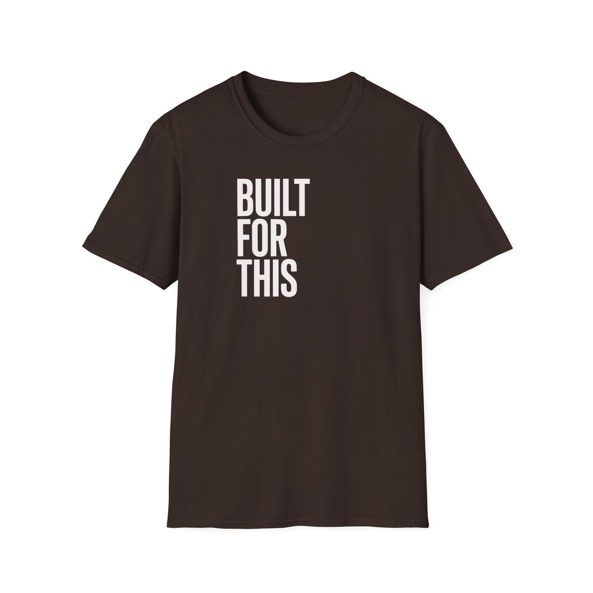 Built For This T‑Shirt — Motivational Vertical Text Tee