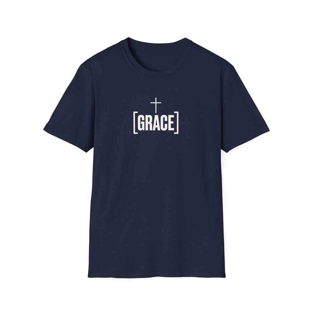 Grace Cross T-Shirt — Minimal Christian Faith Tee