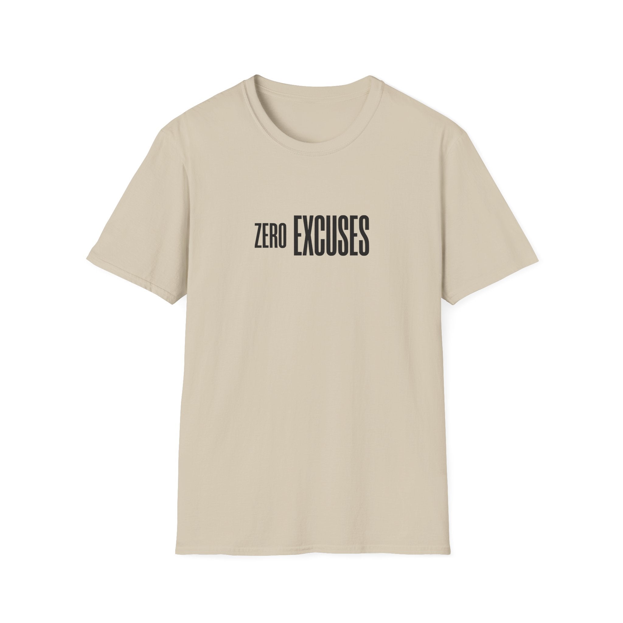 Zero Excuses T-Shirt — Motivational Fitness Tee