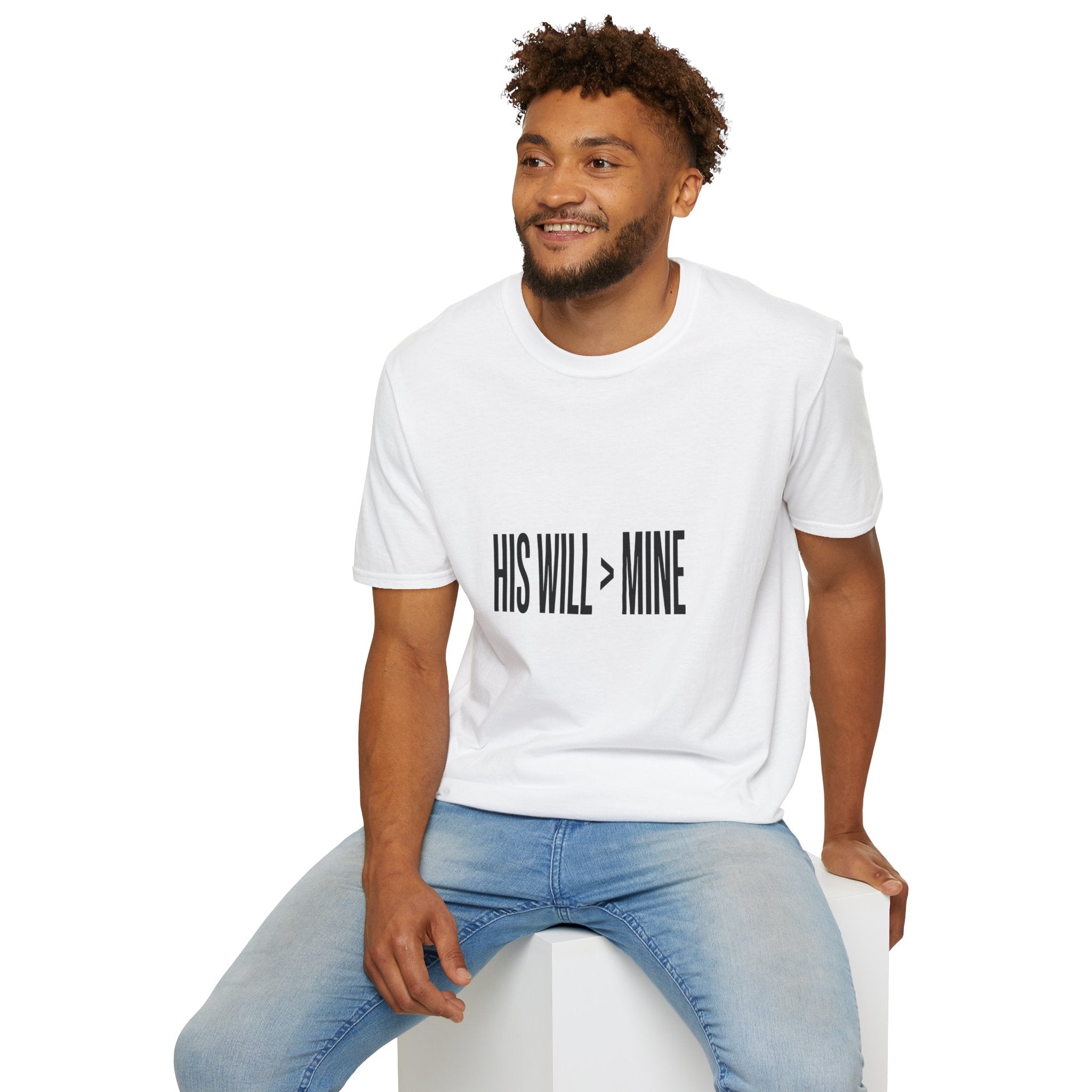 His Will > Mine T-Shirt — Christian Faith Graphic Tee