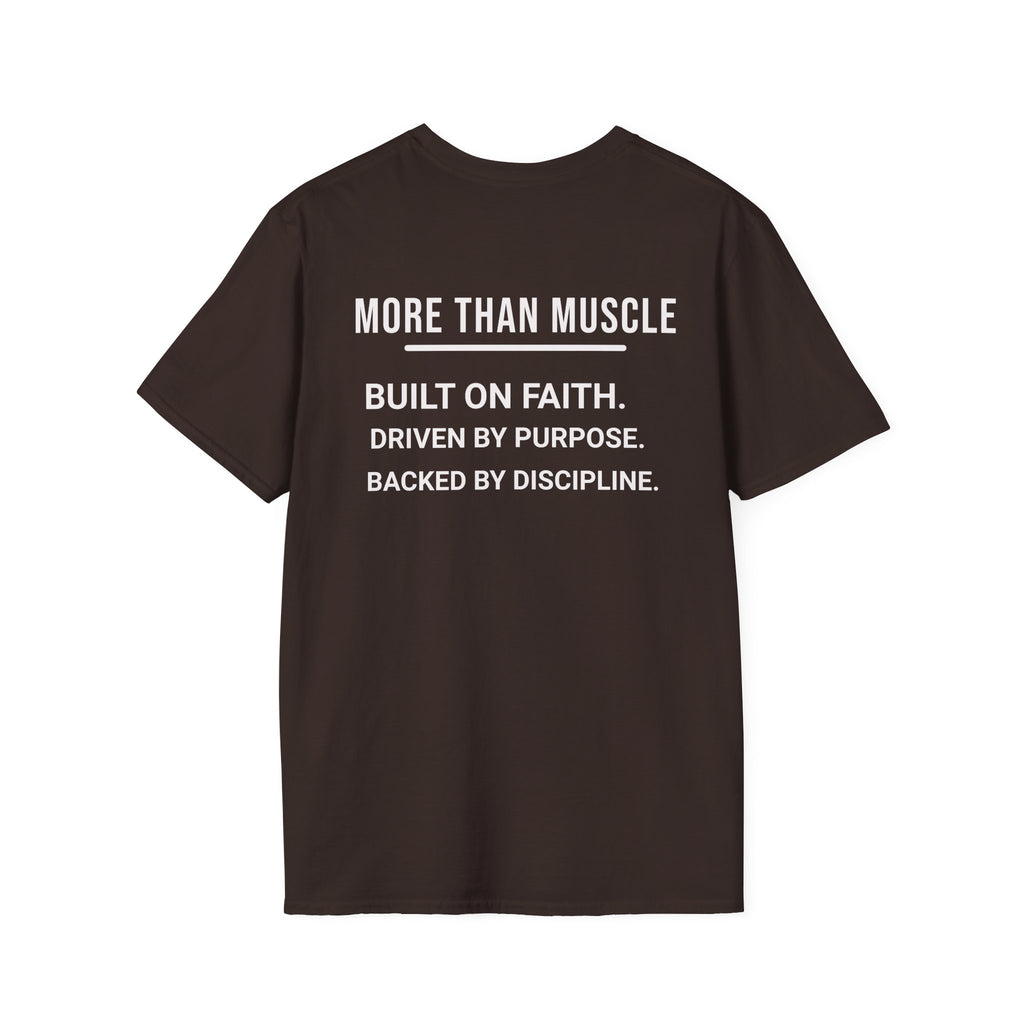 More than Muscle (Bold graphic printed on the back)