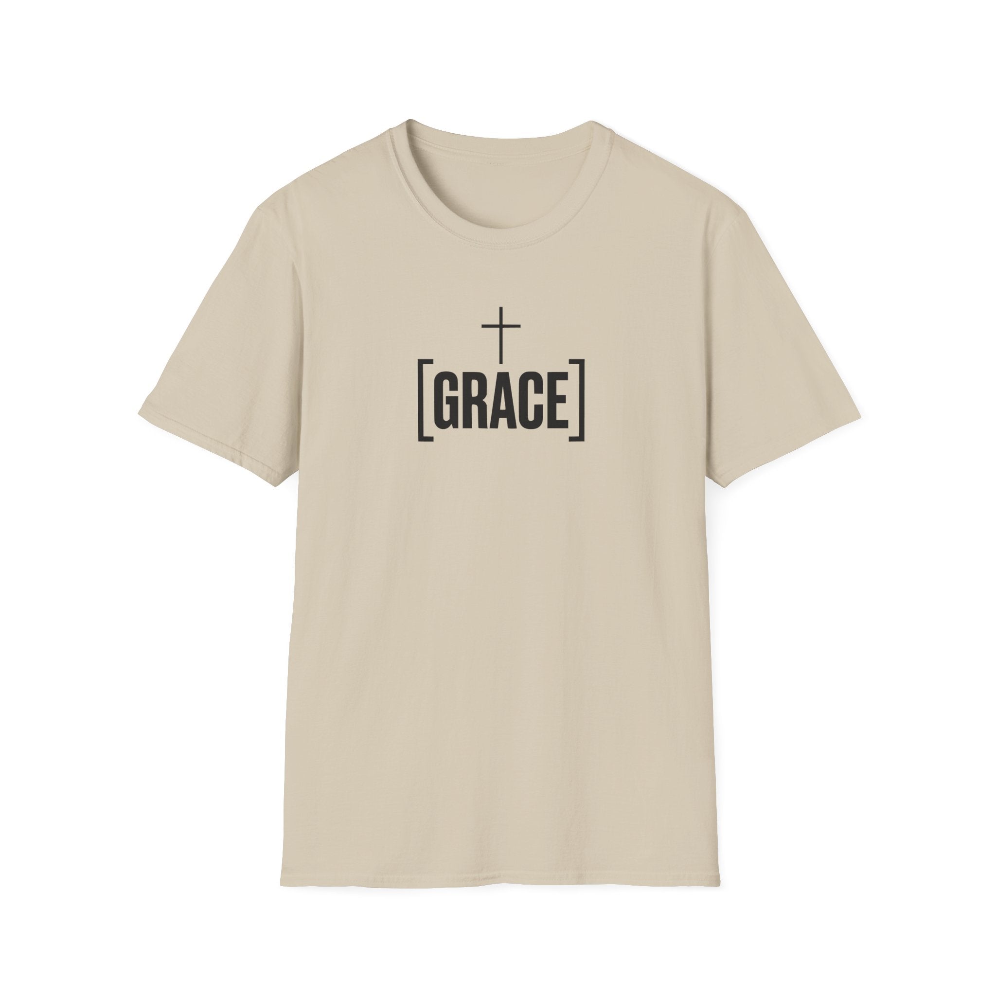 Grace Cross T-Shirt — Minimal Christian Faith Tee