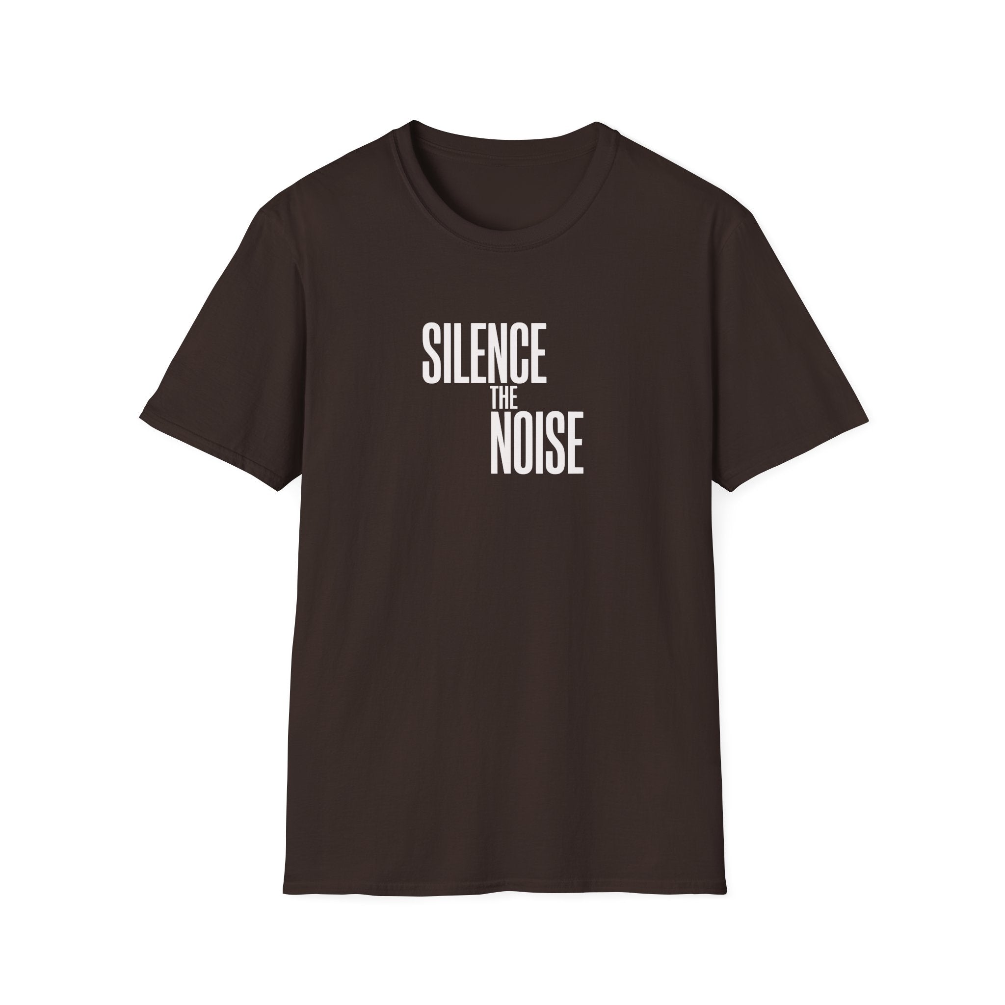 Silence The Noise T-Shirt — Minimalist Motivational Graphic Tee