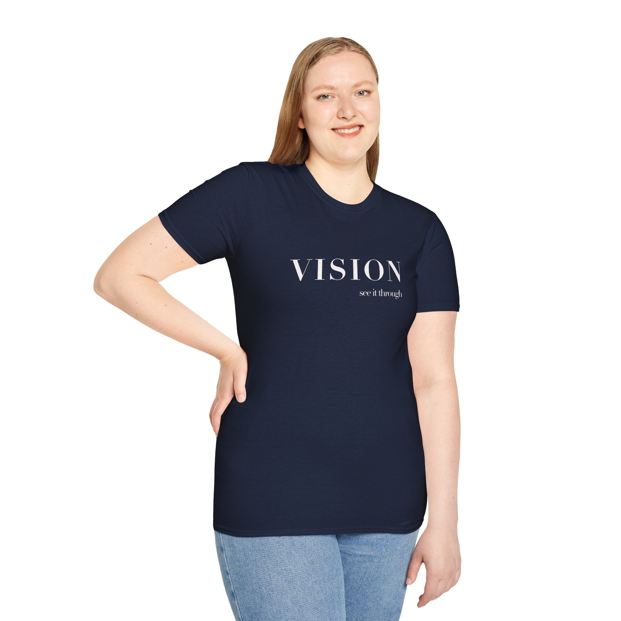 VISION Tee – Minimalist "Vision, not if enough" Inspirational Graphic T-Shirt