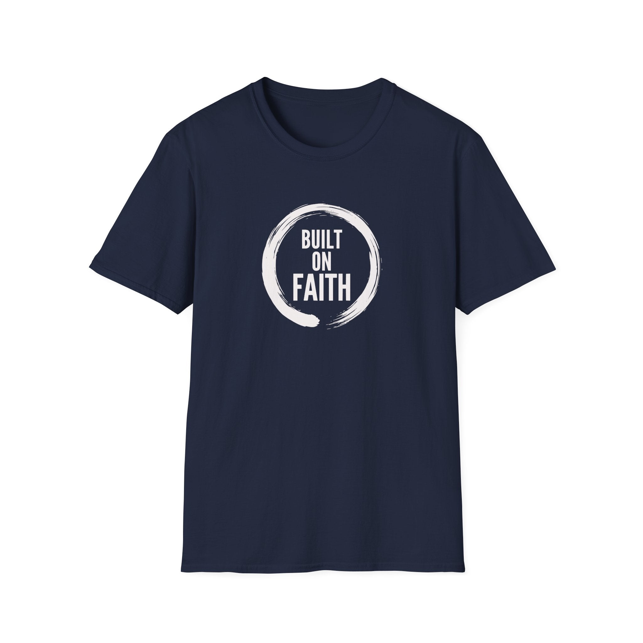 Built on Faith T-Shirt — Minimalist Christian Faith Tee