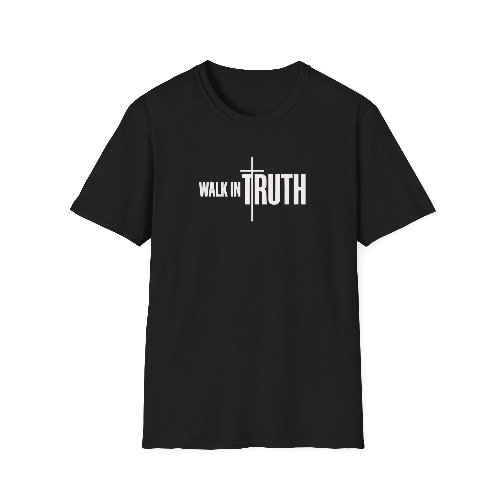 Walk in Truth T-Shirt — Christian Faith Tee with Cross Graphic
