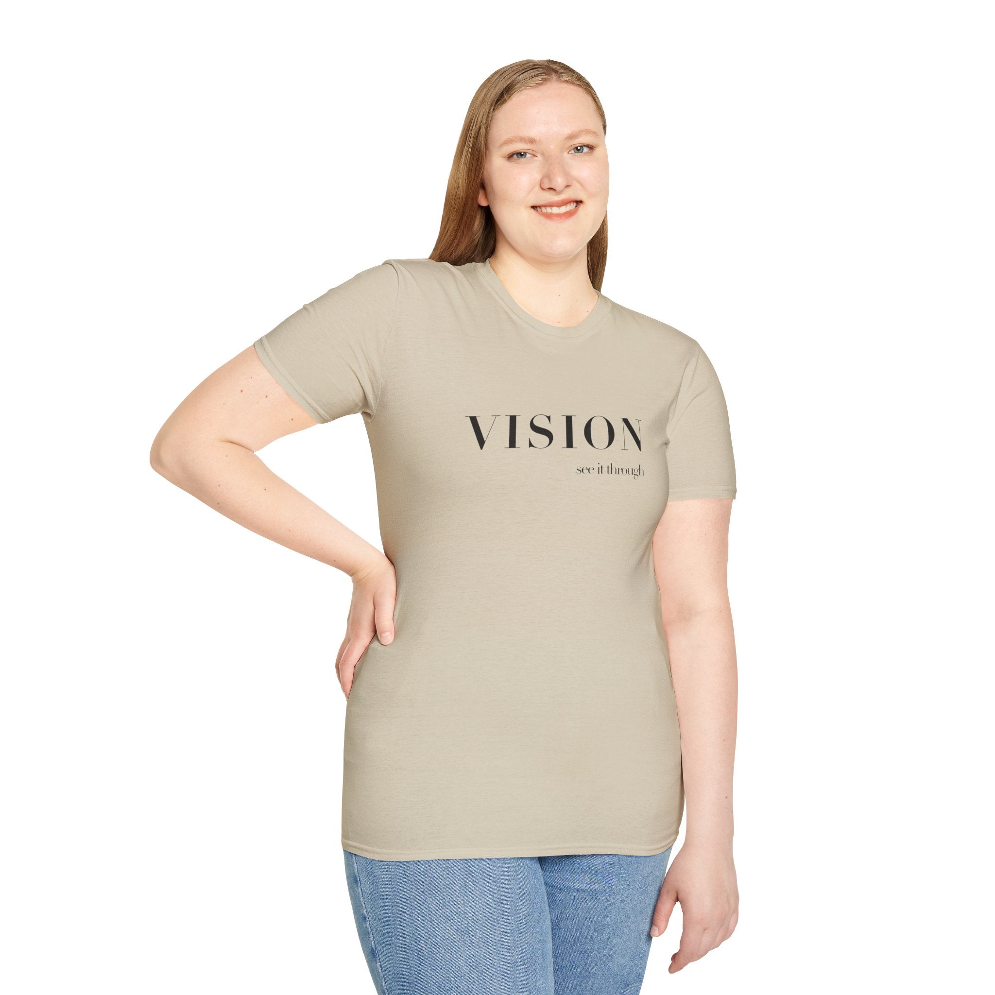 VISION Tee – Minimalist "Vision, not if enough" Inspirational Graphic T-Shirt