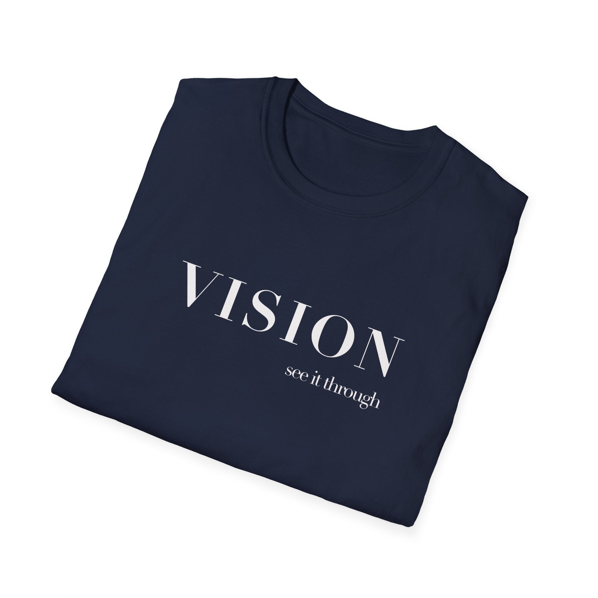 VISION Tee – Minimalist "Vision, not if enough" Inspirational Graphic T-Shirt