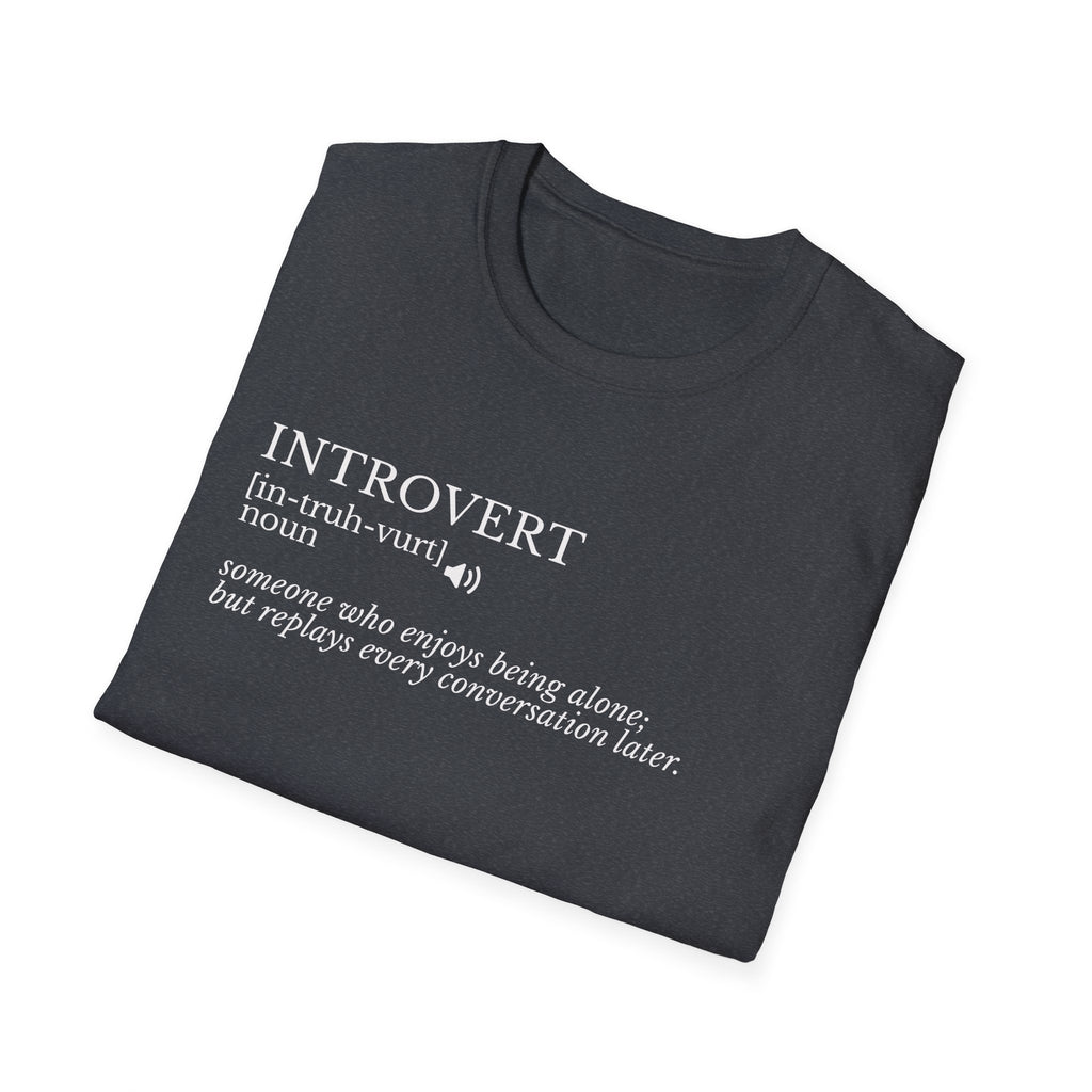 Introvert Definition T-Shirt — Minimalist Funny Introvert Tee
