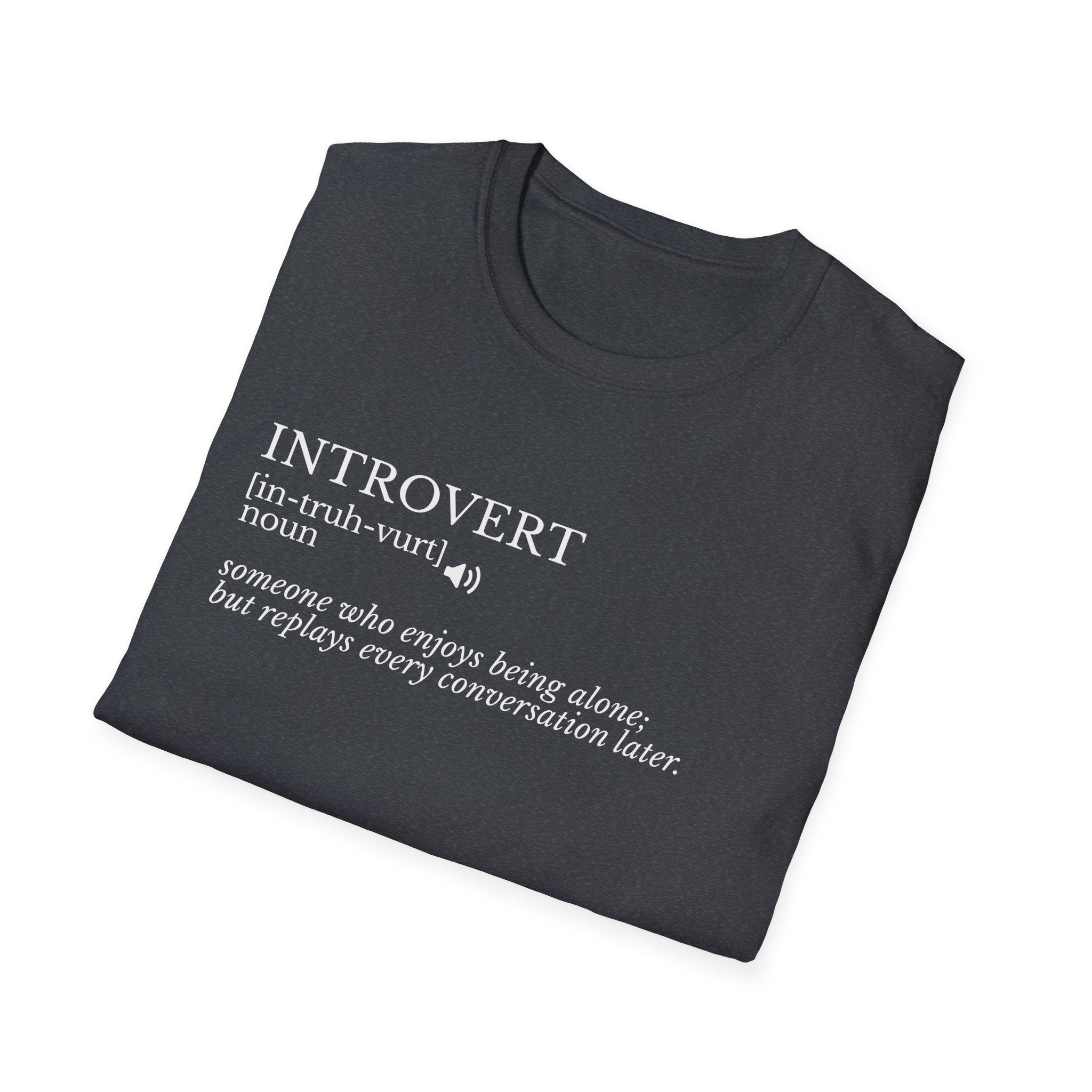 Introvert Definition T-Shirt — Minimalist Funny Introvert Tee