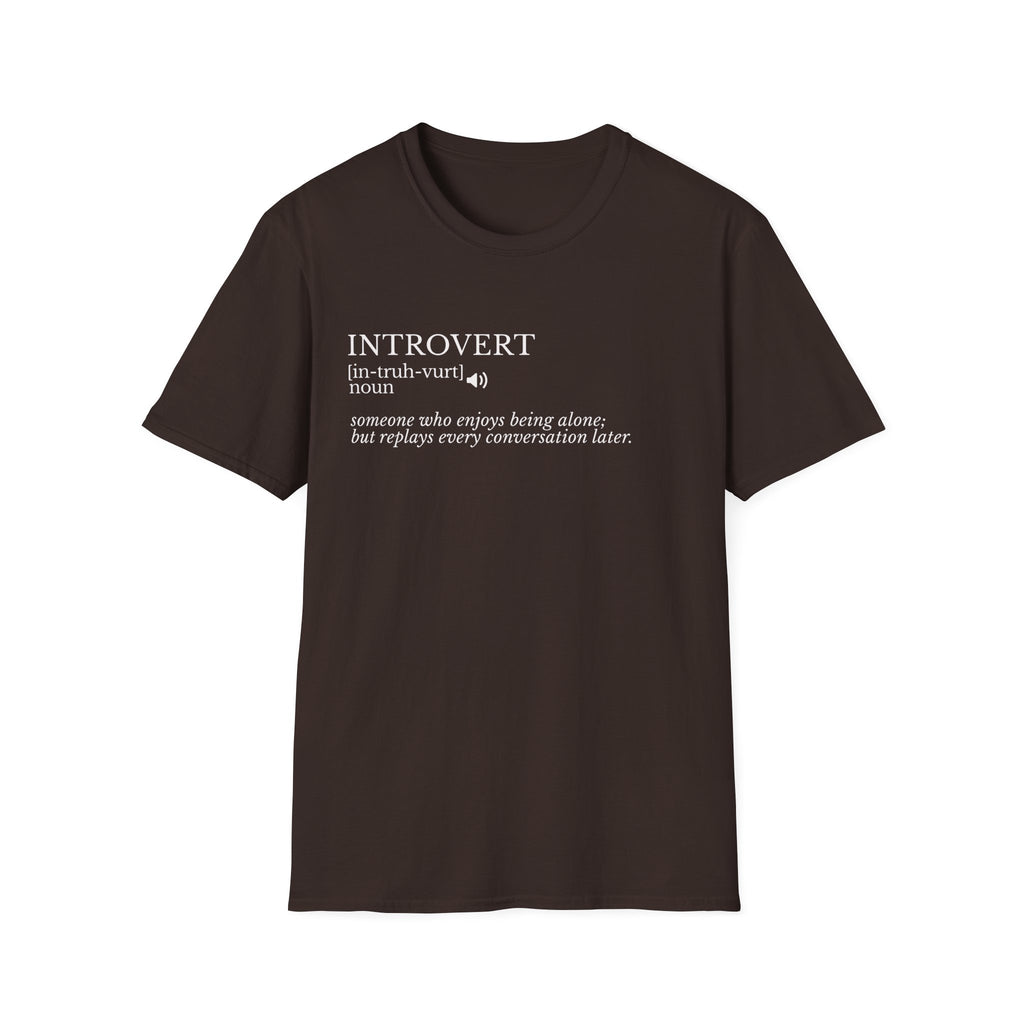 Introvert Definition T-Shirt — Minimalist Funny Introvert Tee