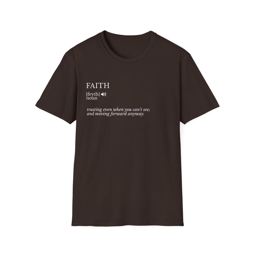 Faith Definition T-Shirt — Minimalist Inspirational Christian Tee
