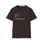 Faith Definition T-Shirt — Minimalist Inspirational Christian Tee