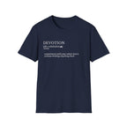 Devotion Definition T-Shirt — Minimalist Inspirational Faith Tee