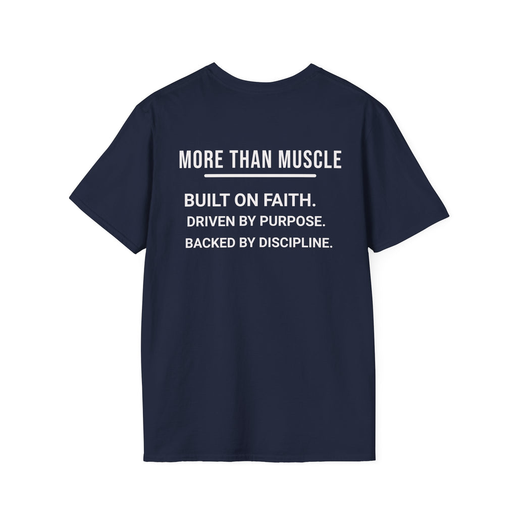 More than Muscle (Bold graphic printed on the back)