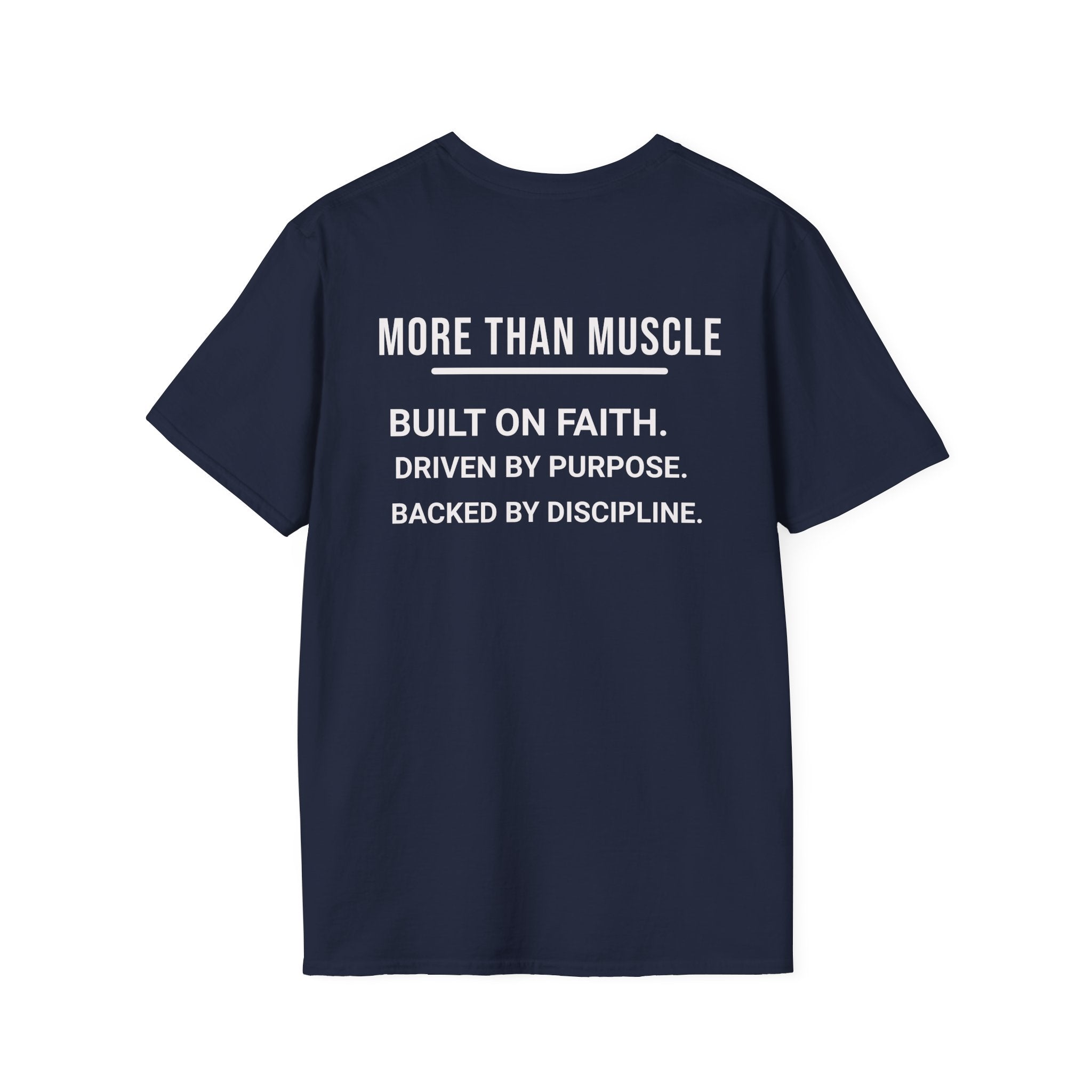 More than Muscle (Bold graphic printed on the back)